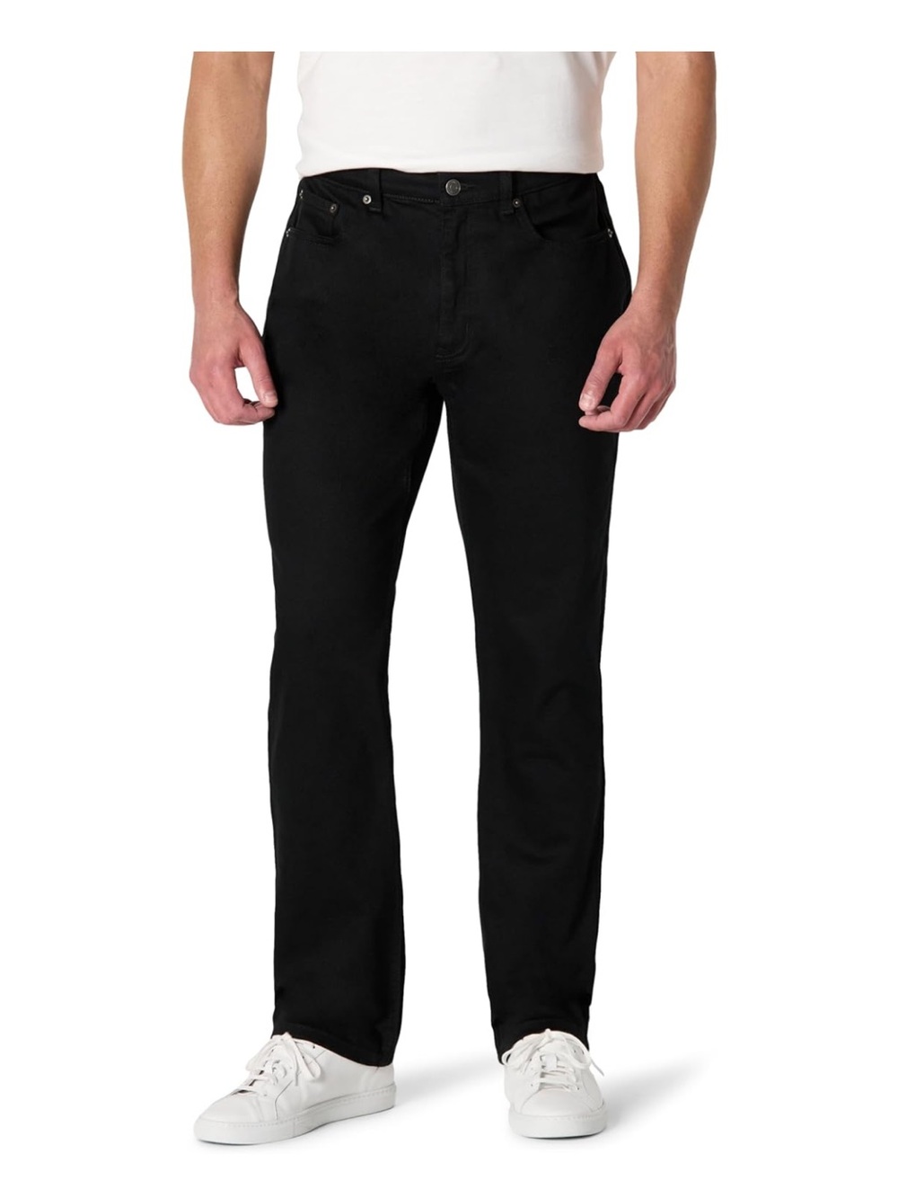 Men's Black Straight-Leg Jeans